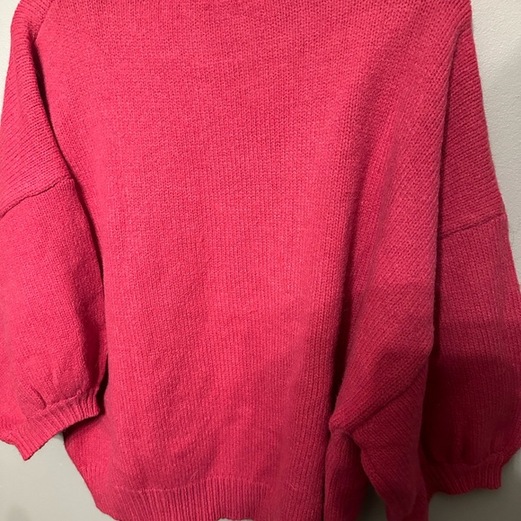 Dark Pink Sweater by GeeGee size 1XL fits more like a Large - Picture 7 of 7